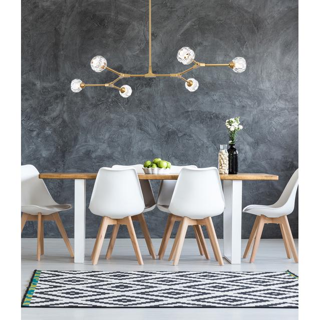 Zayne 6 Light Pendant in Gold. Picture 8