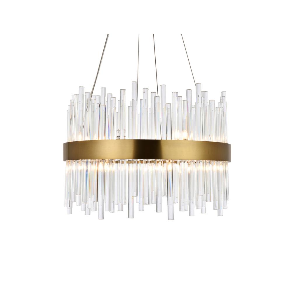 Dallas 14 light Gold Chandelier Clear Royal Cut Crystal. Picture 2