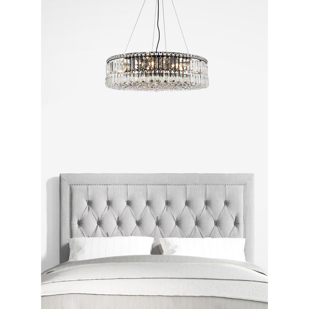 Maxime 28 inch black chandelier. Picture 7