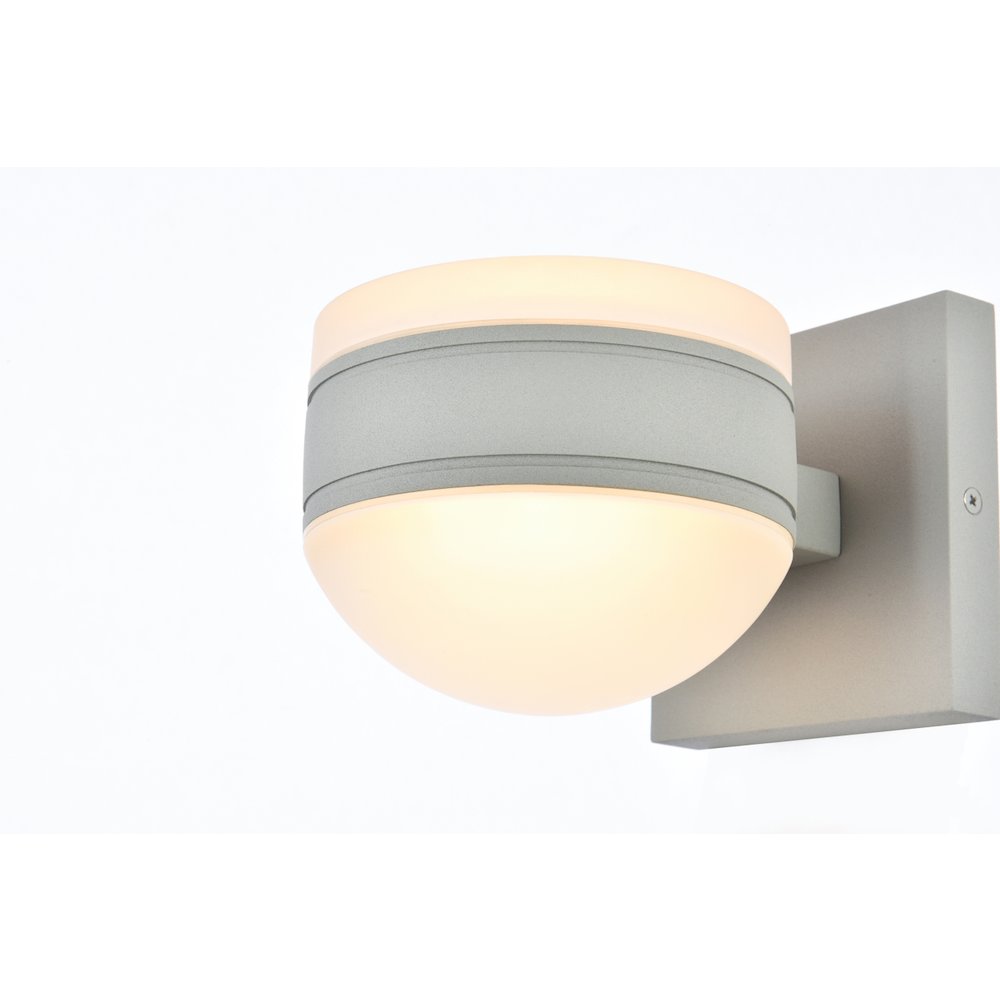 Raine Integrated Led Wall Sconce In Silver. Picture 3