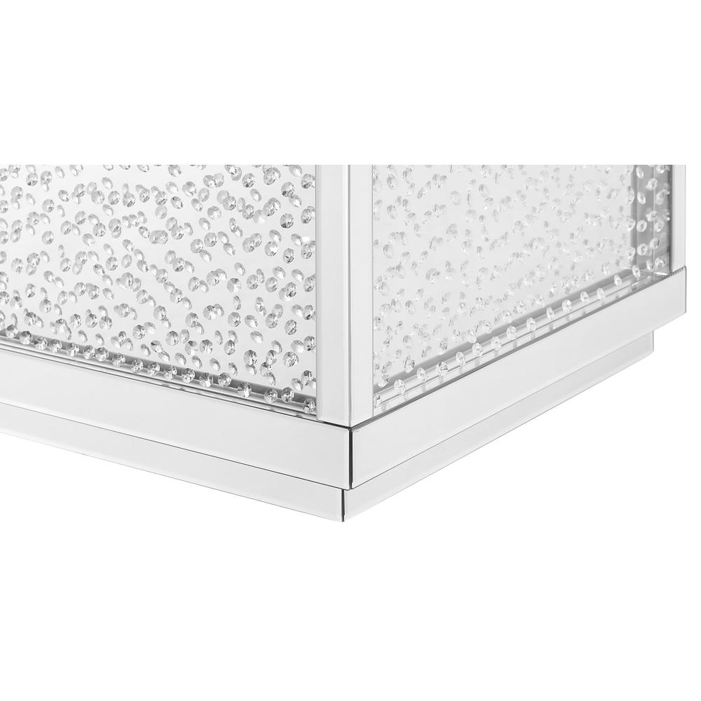 48 inch Rectangle Crystal Coffee Table In Clear Mirror Finish. Picture 6