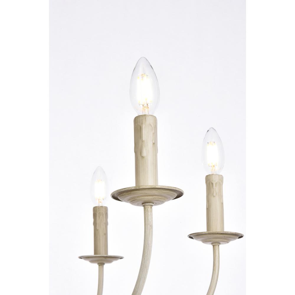 Brielle 6 lights pendant in weathered dove. Picture 4