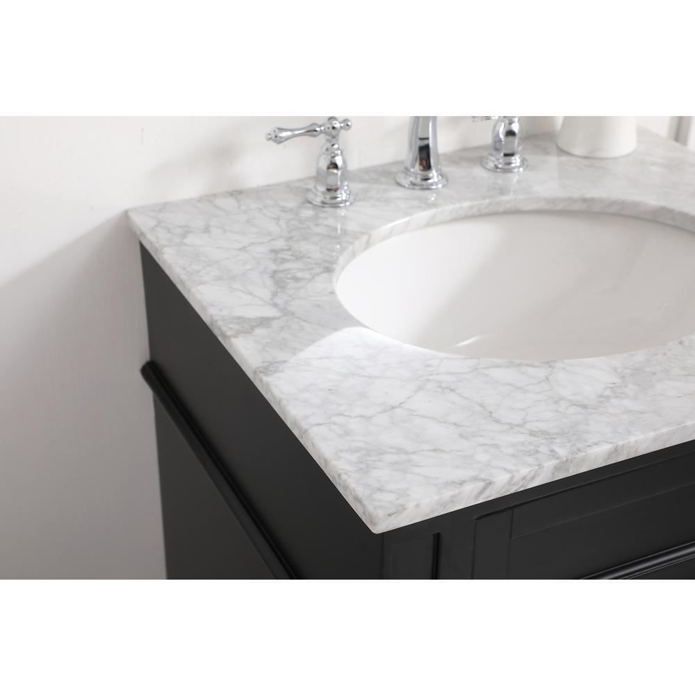 24 inch Single bathroom vanity in Black. Picture 5