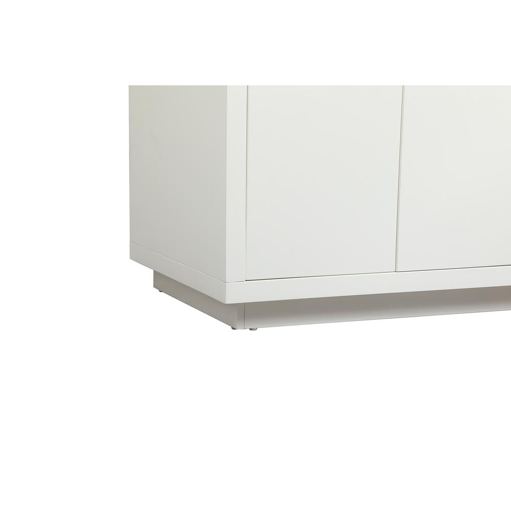 42 inch Single bathroom vanity in white with backsplash. Picture 13