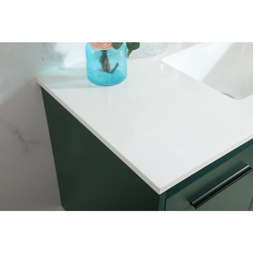 40 Inch Single Bathroom Vanity In Green. Picture 6