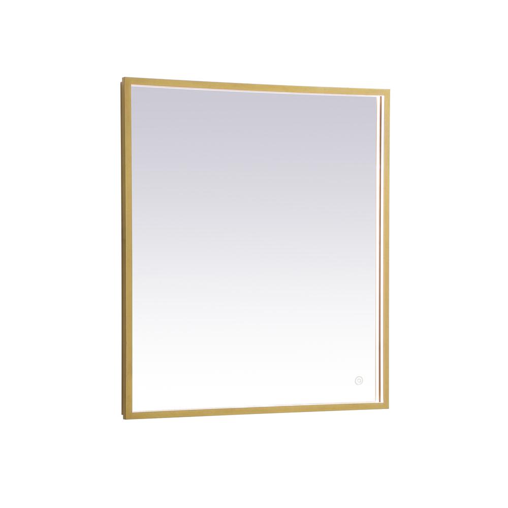 Pier 27x30 inch LED mirror with adjustable color temperature. Picture 1
