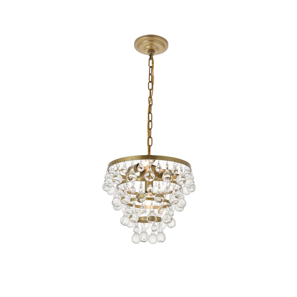 Kora 3 light Brass Pendant. Picture 3