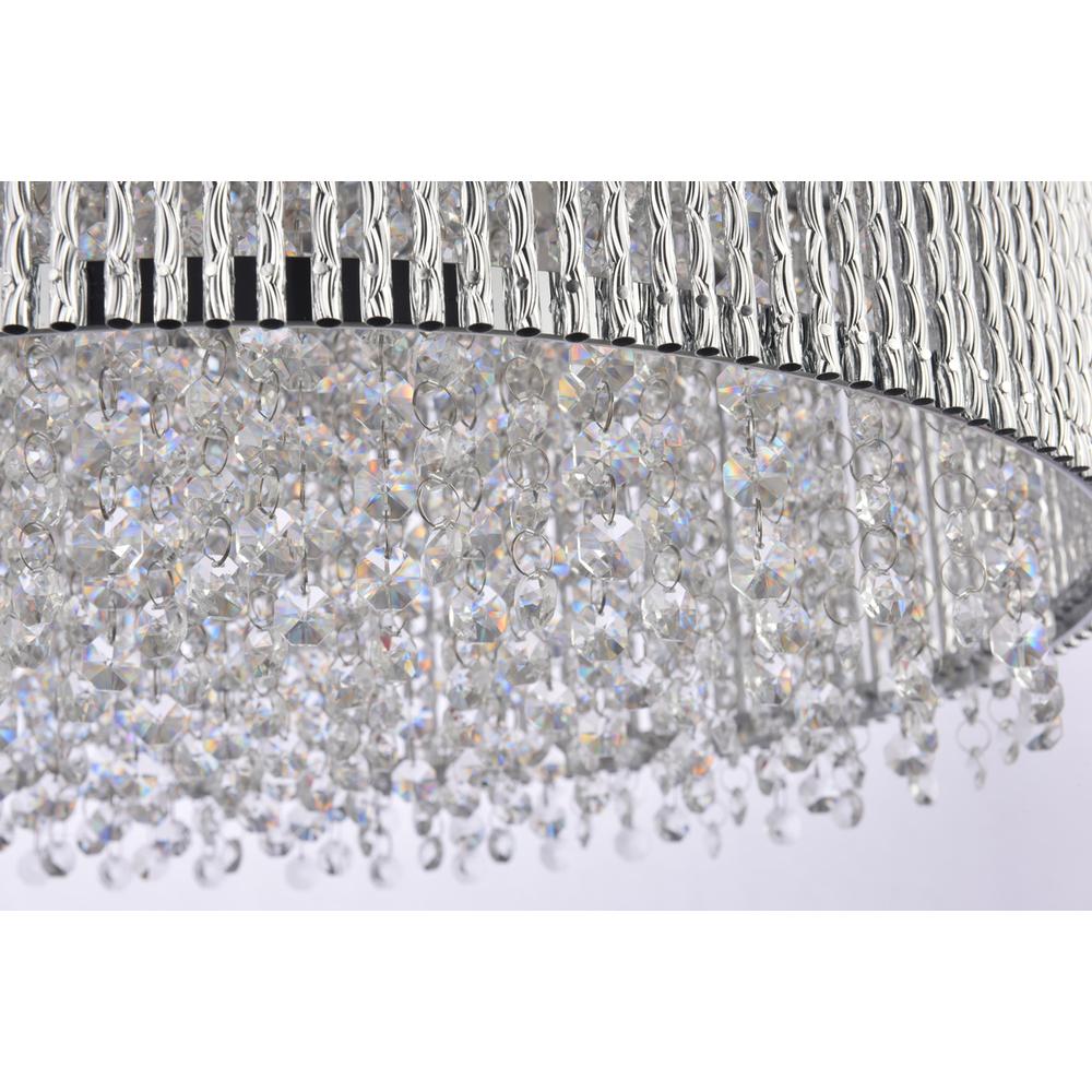 Influx 12 light Chrome Pendant Clear Royal Cut Crystal. Picture 5