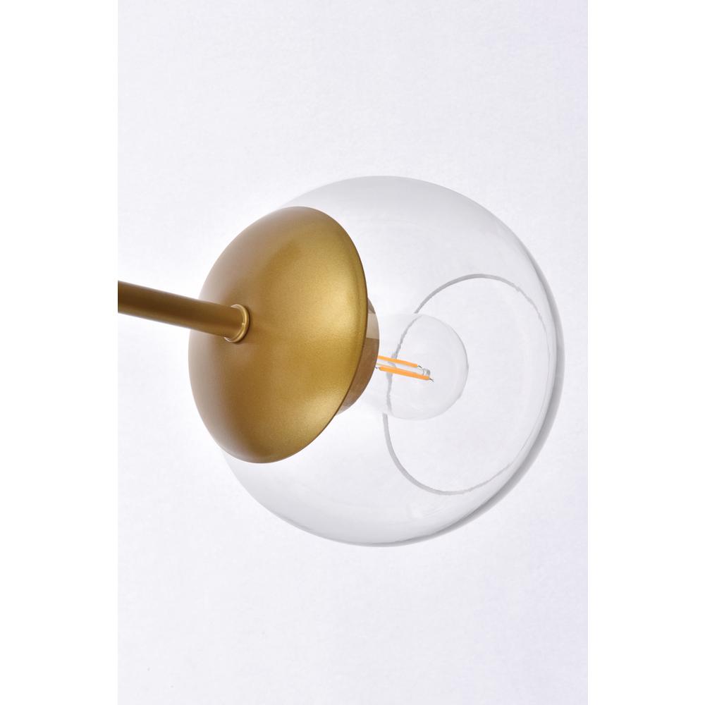 Axl 24 inch pendant in brass with clear shade. Picture 4