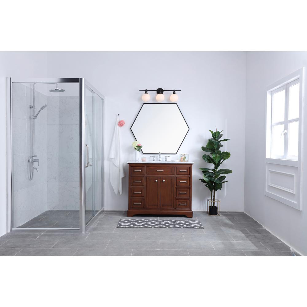 Collier 3 light Black and Frosted white glass Wall sconce. Picture 14