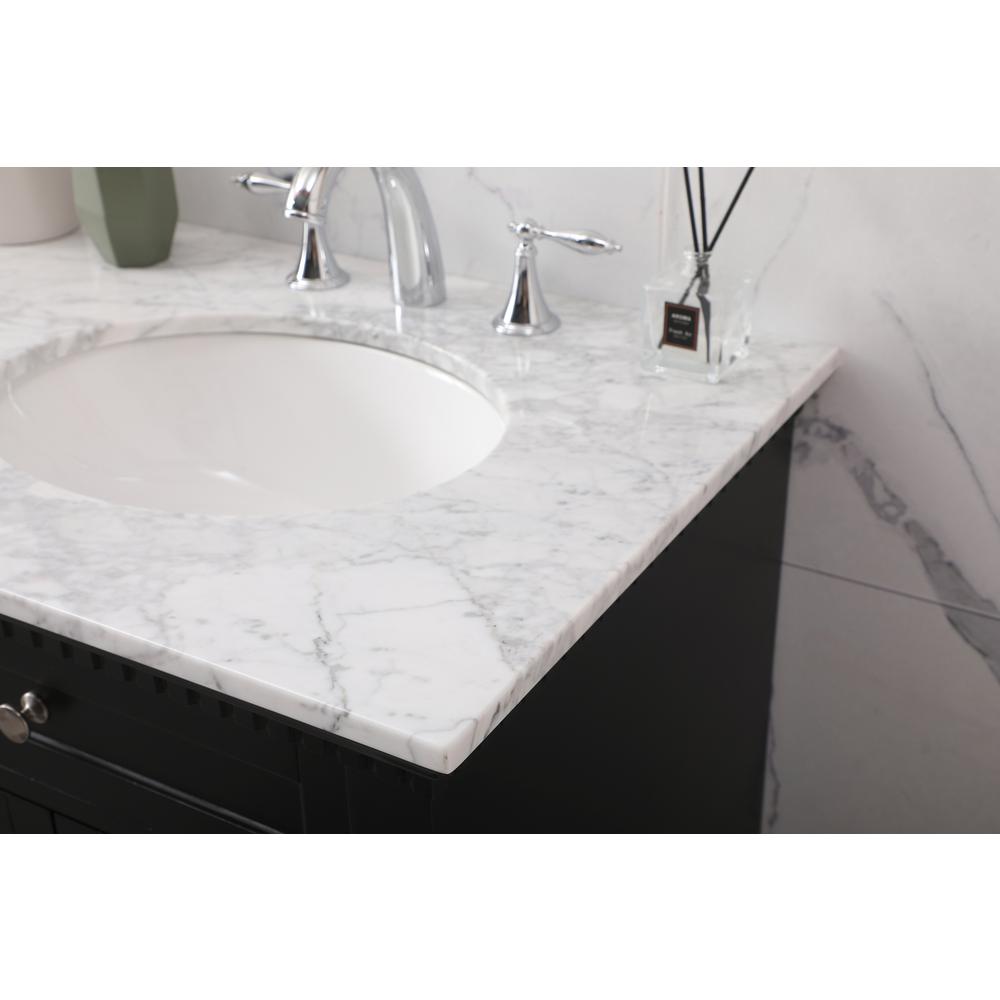 60 inch double bathroom vanity set in black. Picture 5