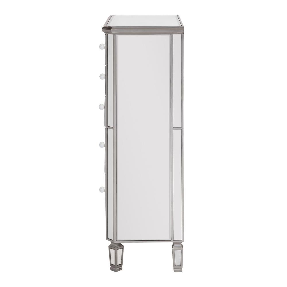 5 Drawer Cabinet 33 in. x 16 in. x 49 in. in silver paint. Picture 9