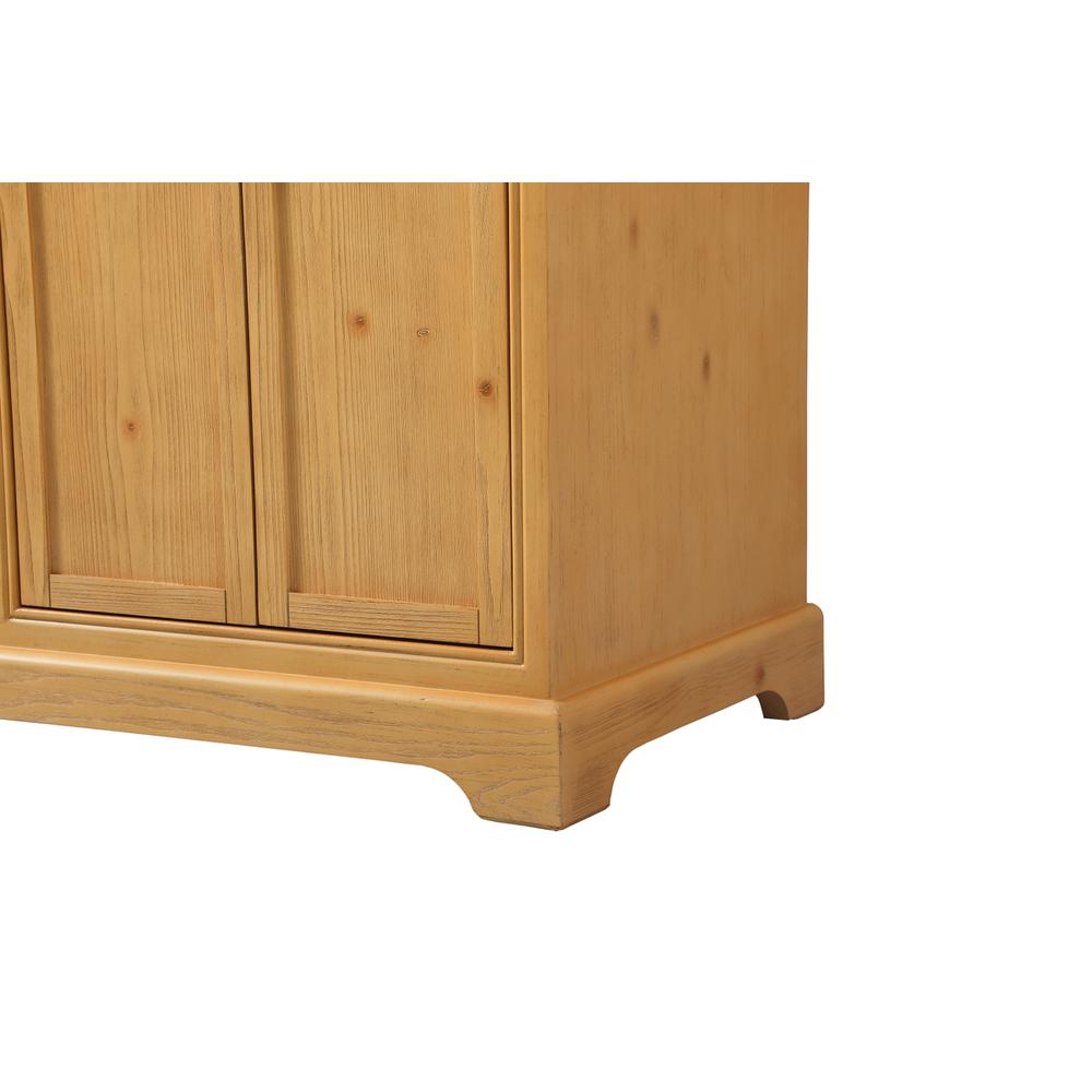 60 inch double bathroom vanity in natural wood. Picture 13