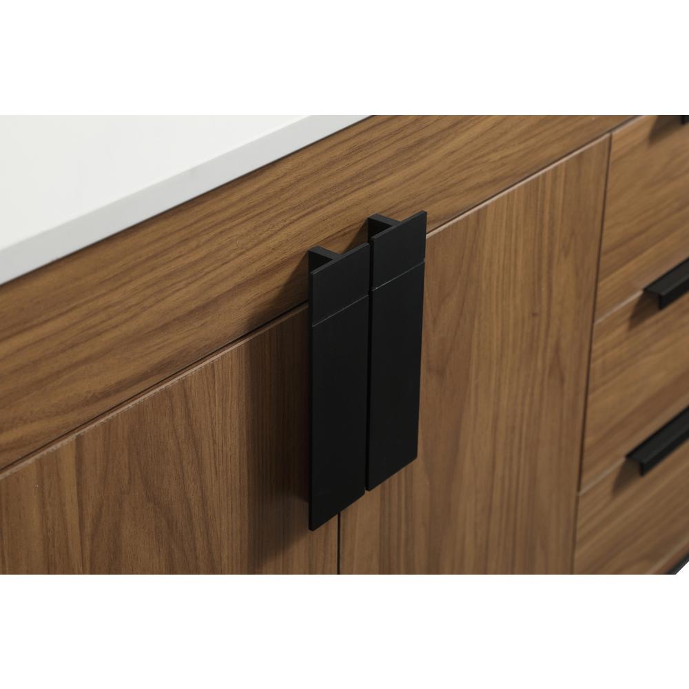 48 inch Single bathroom vanity in walnut brown. Picture 12