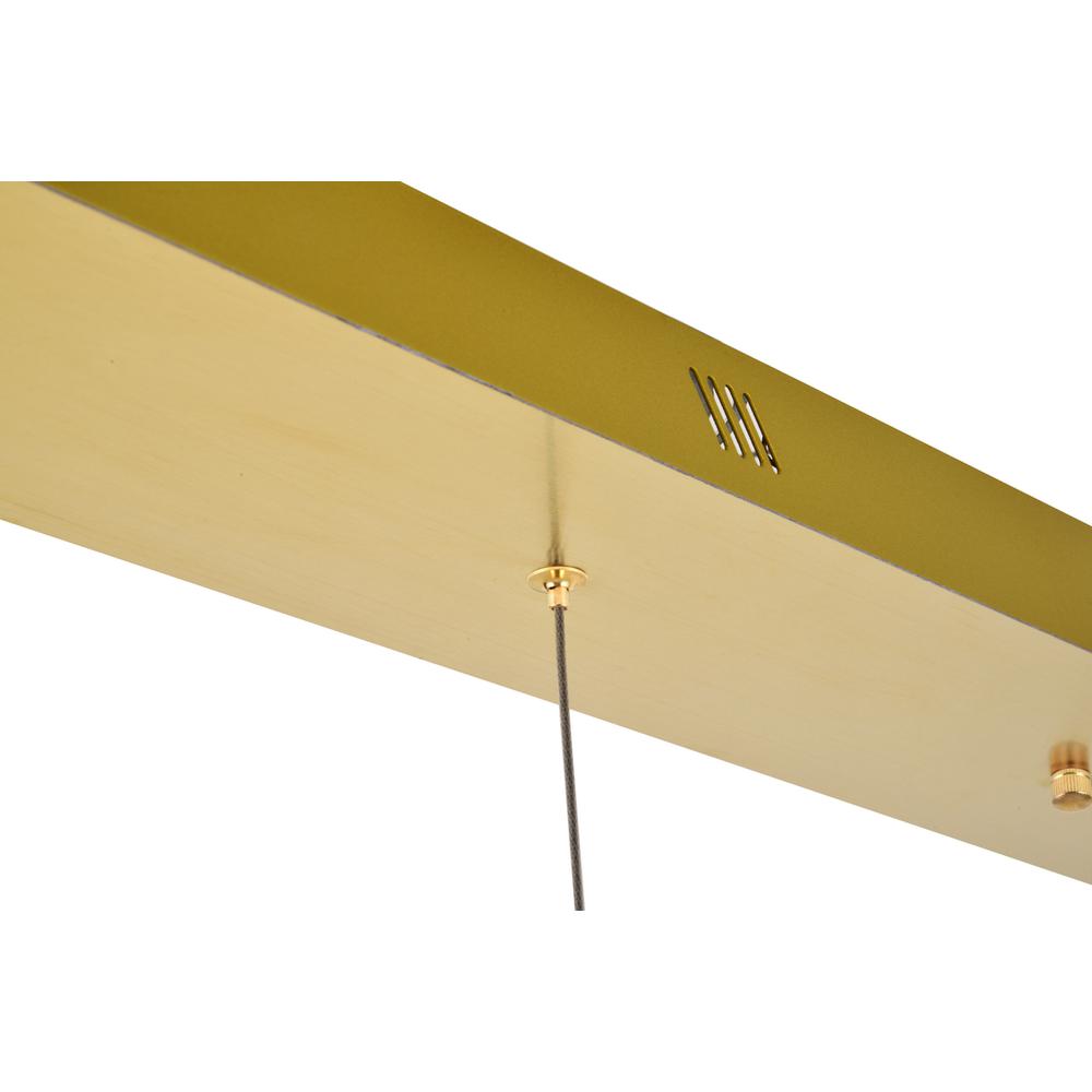 Polaris LED light gold Pendant Clear Royal Cut Crystal. Picture 3