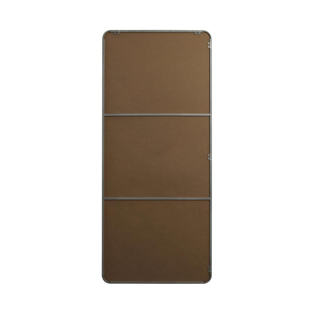 Soft Corner Metal Rectangle Mirror 32x72 Inch in Silver. Picture 10