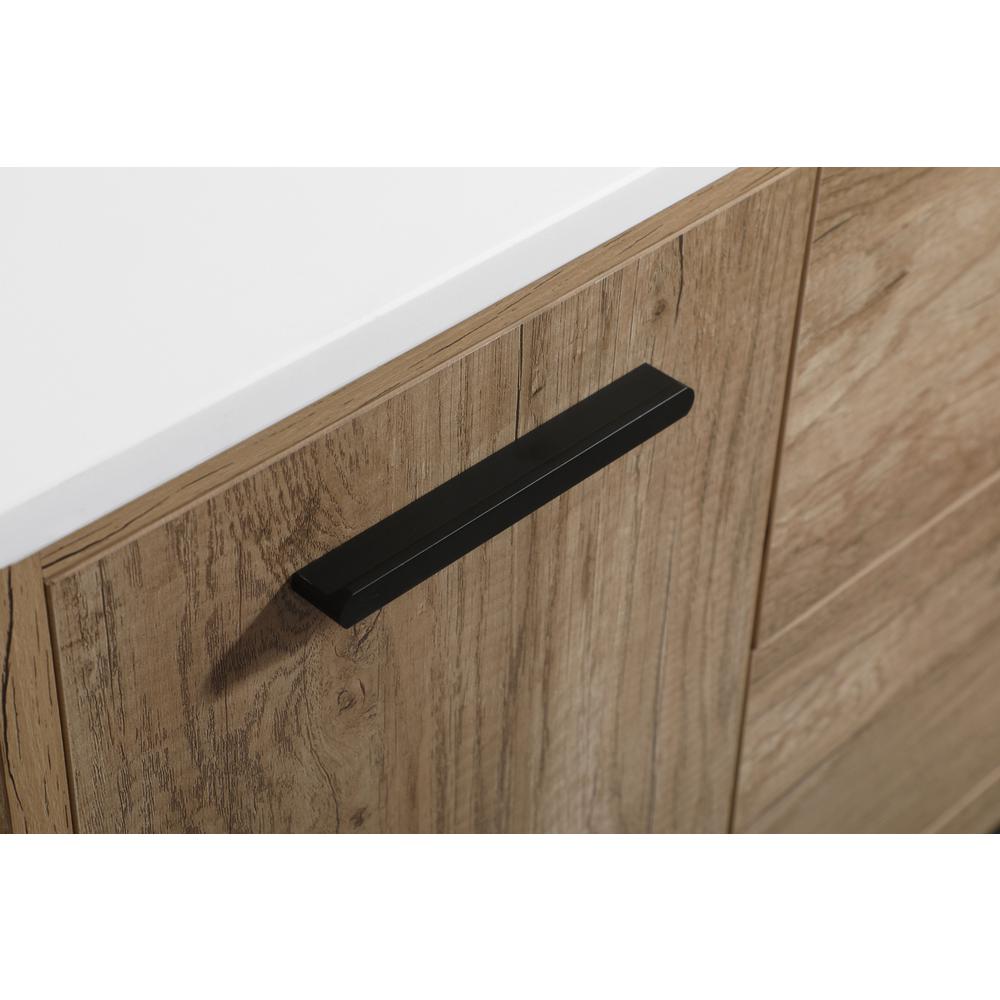 36 inch Single bathroom vanity in natural oak with backsplash. Picture 12