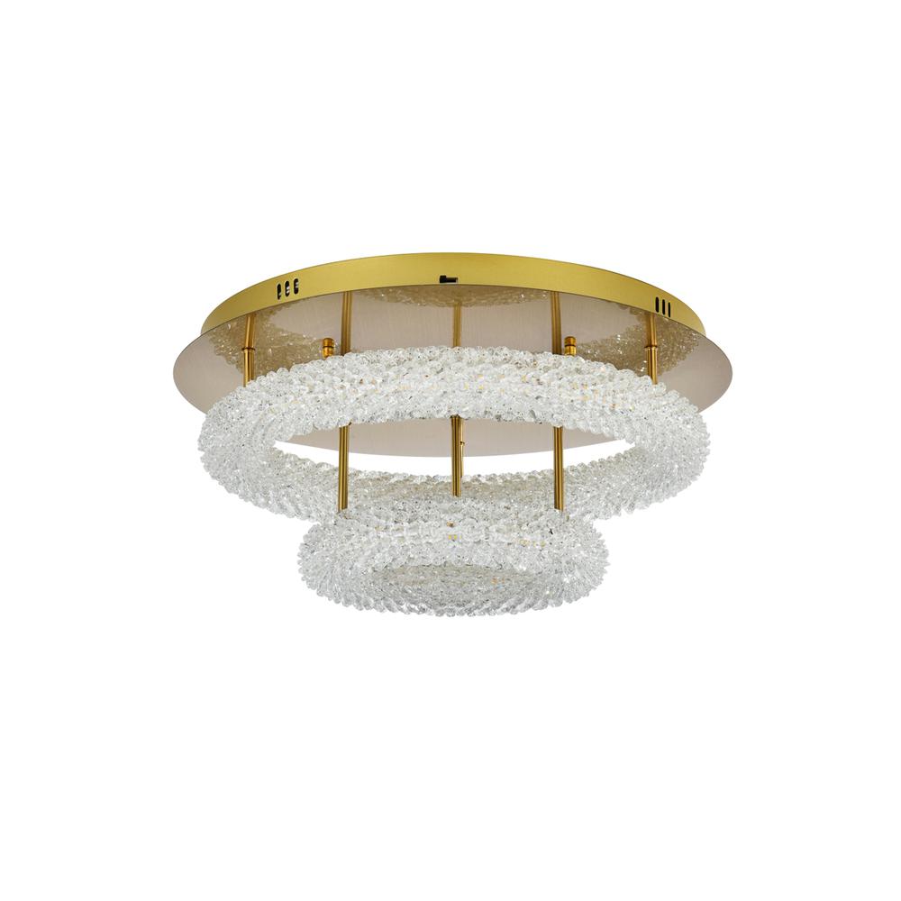 Bowen 22 inch Adjustable LED Flush Mount in Satin Gold. Picture 7