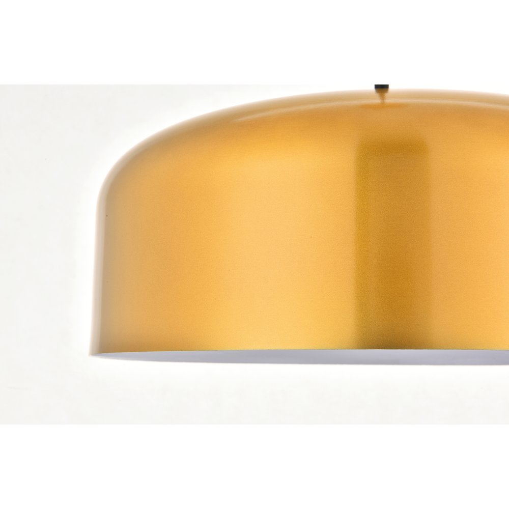 Etude 1 Light Satin Gold Pendant. Picture 11