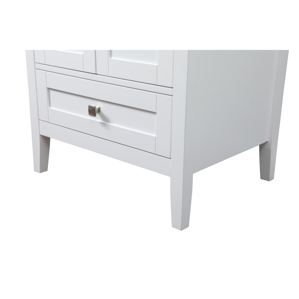 24 Inch SIngle Bathroom Vanity In White. Picture 13