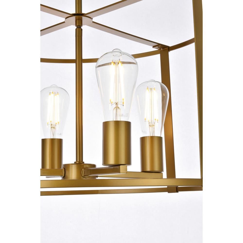 Agnys 4 lights pendant in brass. Picture 4