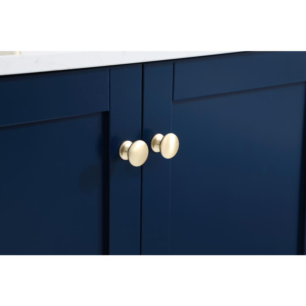 30 inch Single Bathroom Vanity in Blue with Backsplash. Picture 13