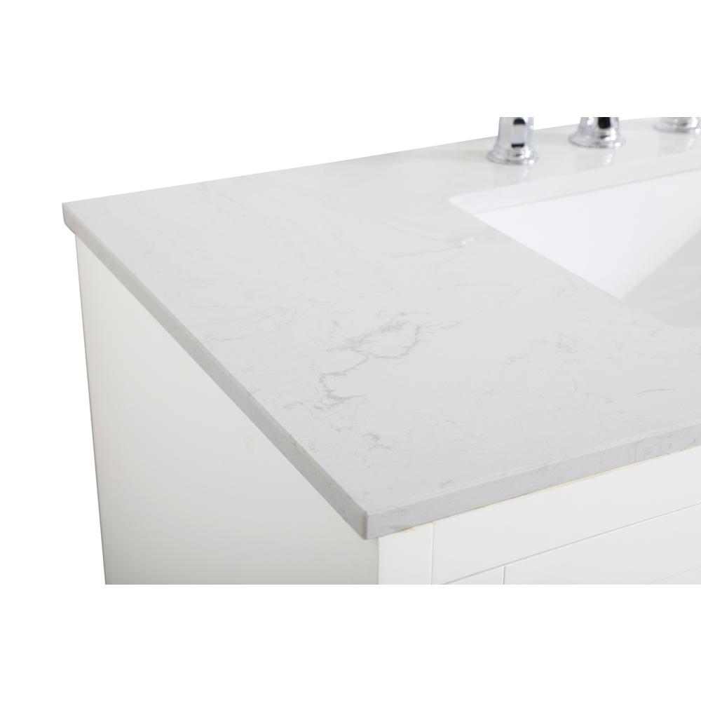 42 inch Single Bathroom Vanity in White. Picture 11
