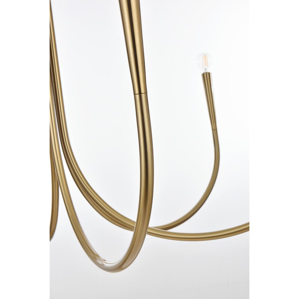 Layne 42 inch chandelier in Gold. Picture 5