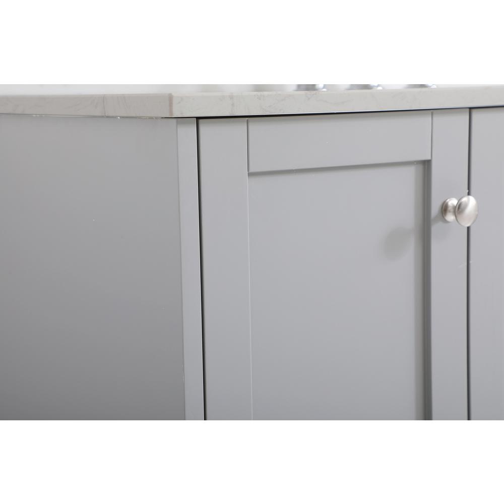 48 inch Single Bathroom Vanity in Grey with Backsplash. Picture 5