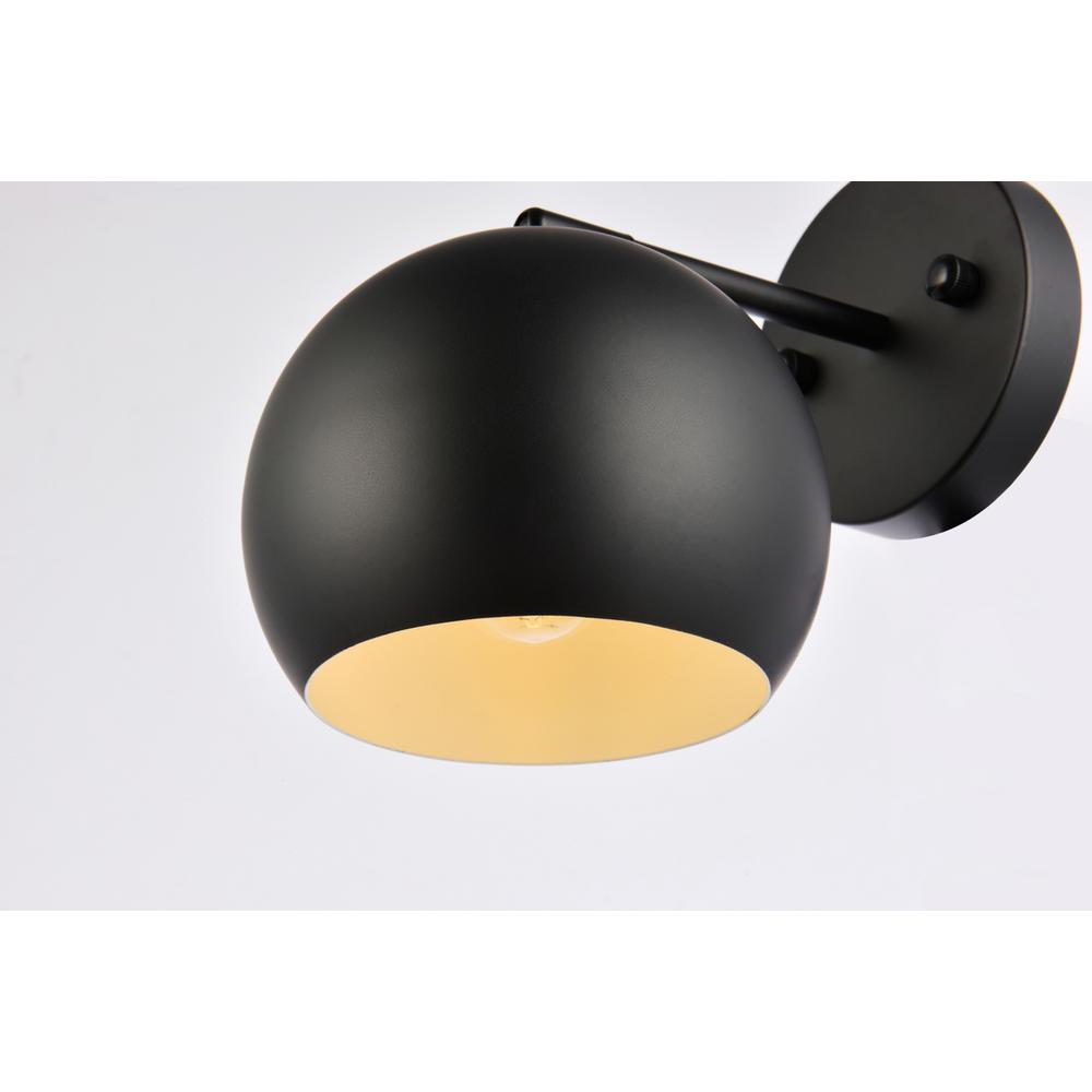 Othello 1 light black wall sconce. Picture 3