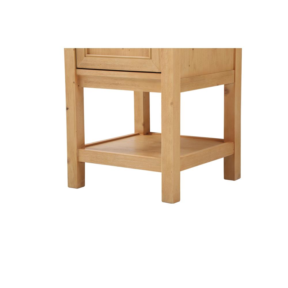 19 inch Single bathroom vanity in natural wood. Picture 13