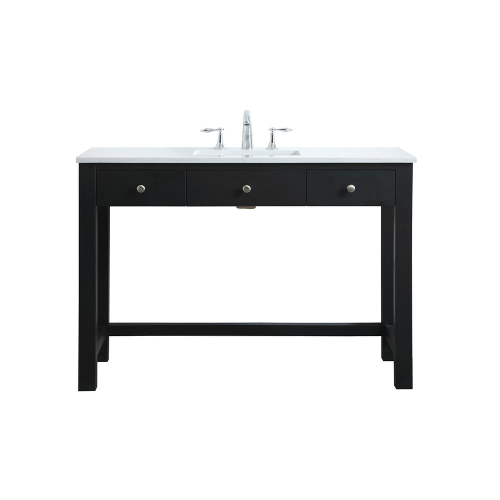 48 Inch ADA Compliant Bathroom Vanity In Black. Picture 1