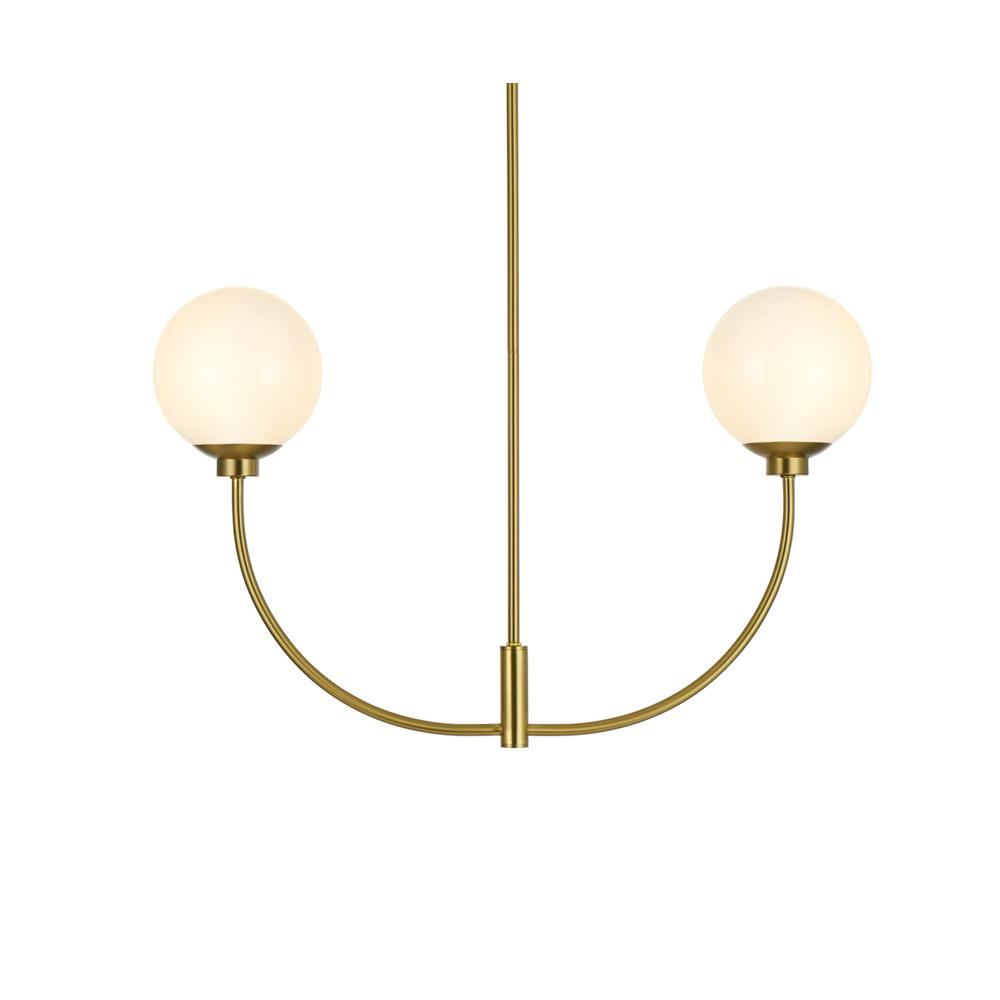 Nyomi 30 inch chandelier in Satin Gold. Picture 2