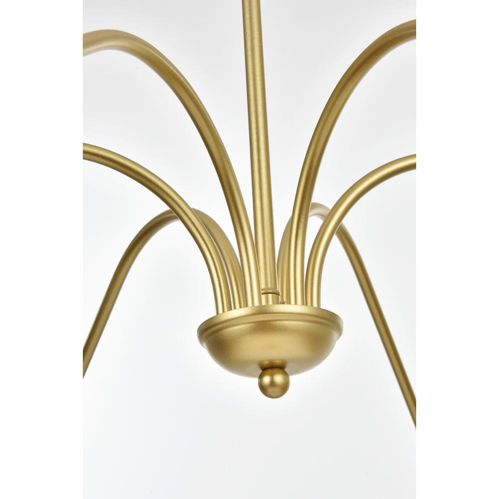 Rohan 54 inch chandelier in Brass. Picture 4