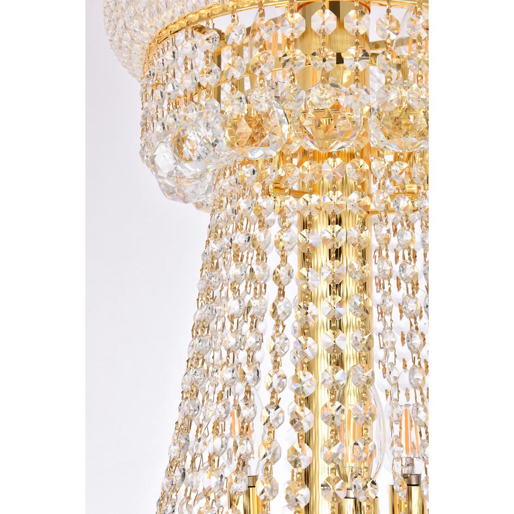 Primo 32 light Gold Chandelier Clear Royal Cut Crystal. Picture 4