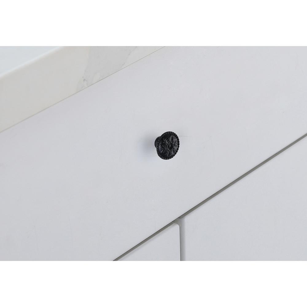 Corio 0.9" Diameter Matte Black Mushroom Knob Multipack (Set of 10). Picture 2