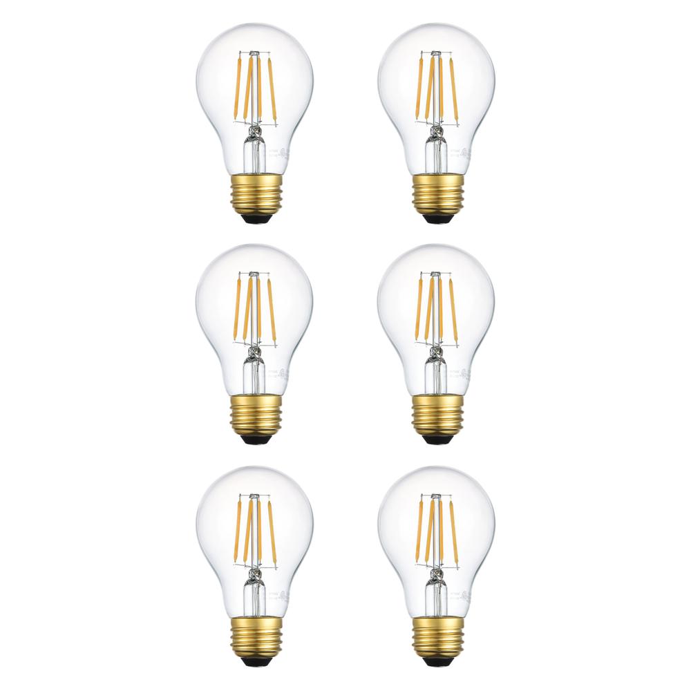 LED 3000K nostalgic filament 4.5 watts 450 lumens A19 light bulb. Picture 1