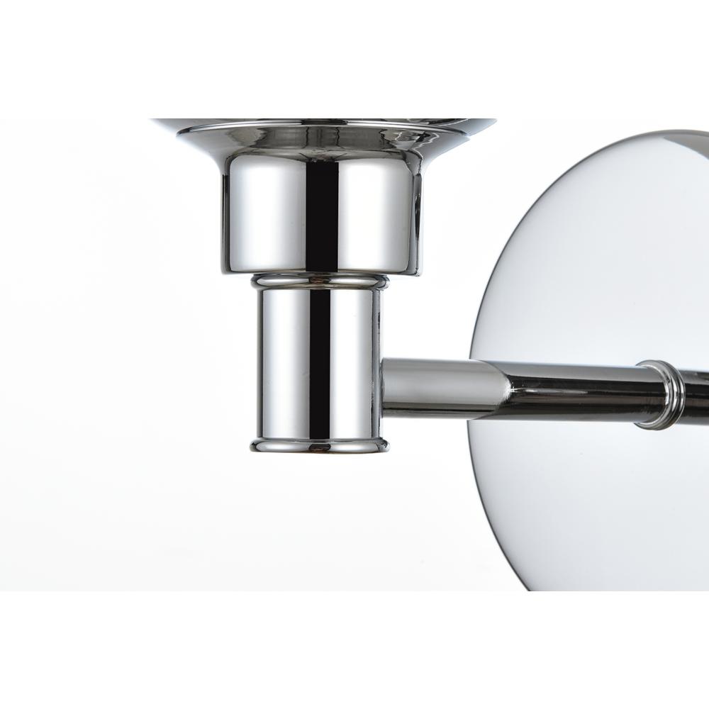 Jaelynn 1 light Chrome and Clear Bath Sconce. Picture 4