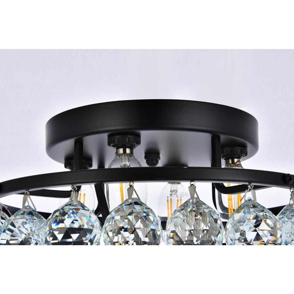 Corona 14 inch black flush mount. Picture 5