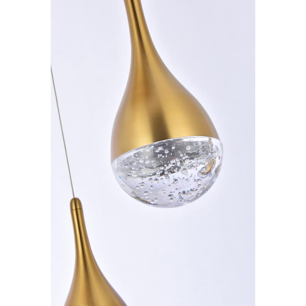Amherst 24 inch LED chandelier in satin gold. Picture 5
