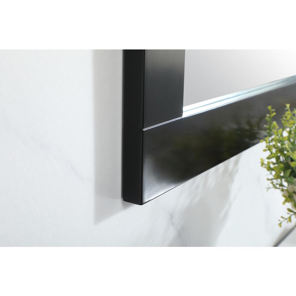 Aqua vanity mirror 72x36 inch in black. Picture 4