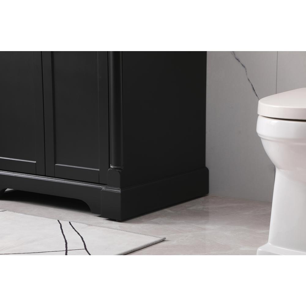 30 inch Single bathroom vanity set in black. Picture 6