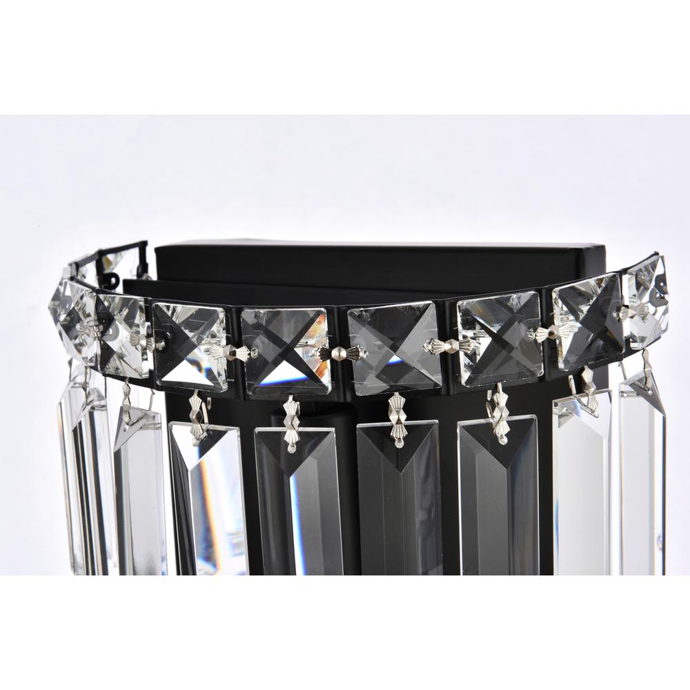Maxime 8 Inch Black Wall Sconce. Picture 5