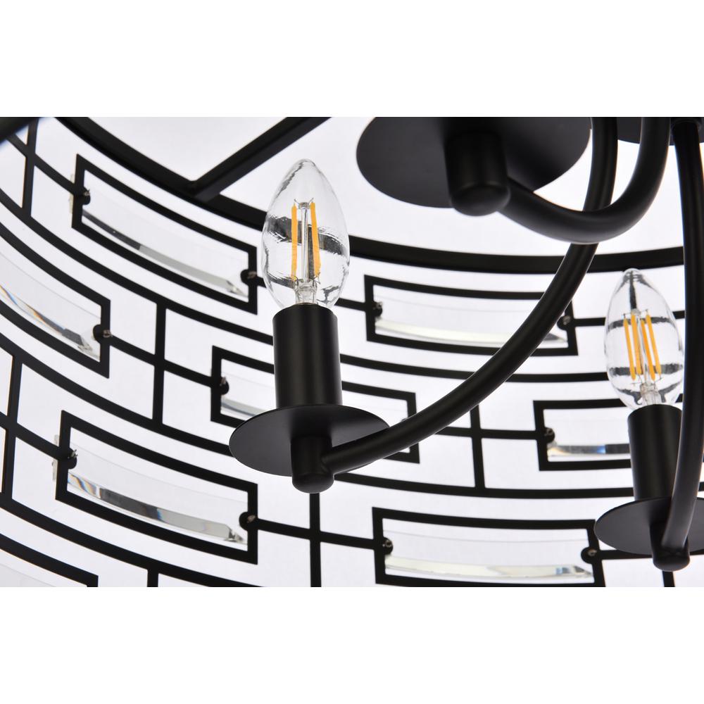 Kennedy 24 inch pendant in black. Picture 4