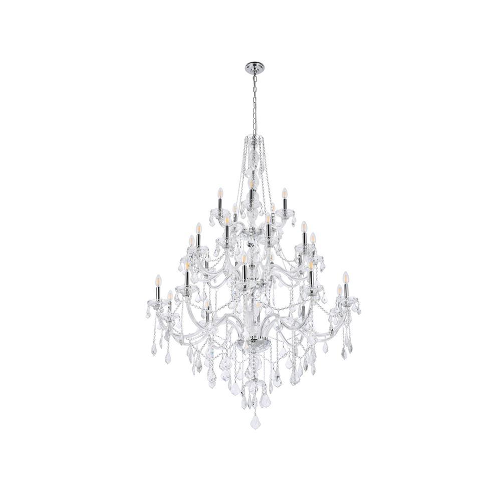 Verona 25 light Chrome Chandelier Clear Royal Cut Crystal. Picture 6