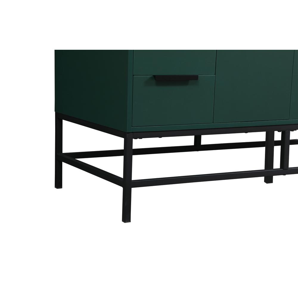 48 inch Single bathroom vanity in green with backsplash. Picture 13