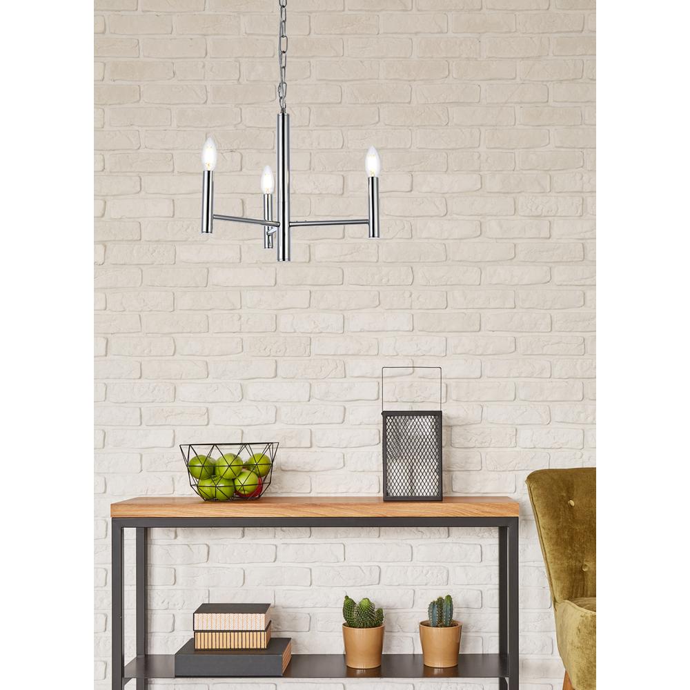 Carmella 3 lights pendant in chrome. Picture 7