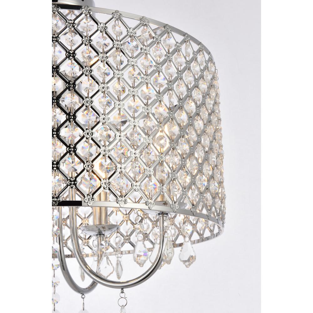 Elise 17 inch flush mount in chrome. Picture 4