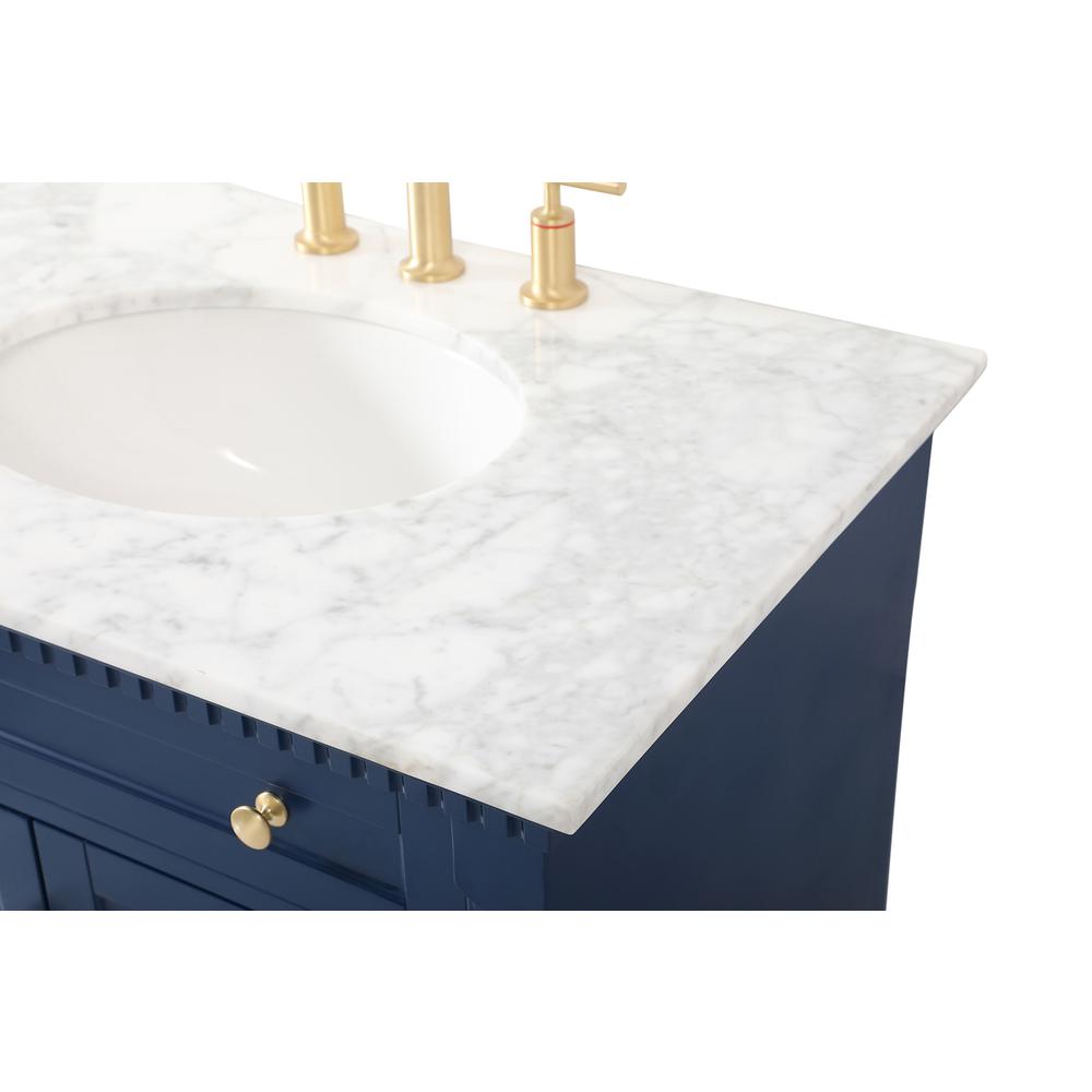 72 inch double bathroom vanity in Blue. Picture 11