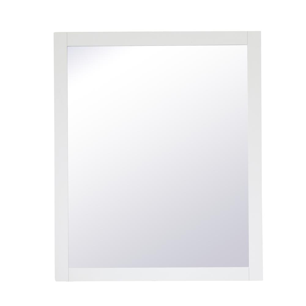 Aqua rectangle vanity mirror 30 inch in White. Picture 6